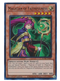 x3 Magician of Faithfulness DUNE-EN098 Super Rare YuGiOh - Image 1