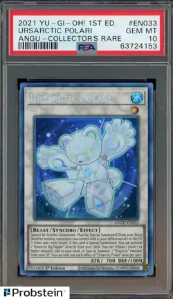 2021 Yu-Gi-Oh! ANGU 1st Edition Collector's Rare Ursartic Polari PSA 10 - Image 1