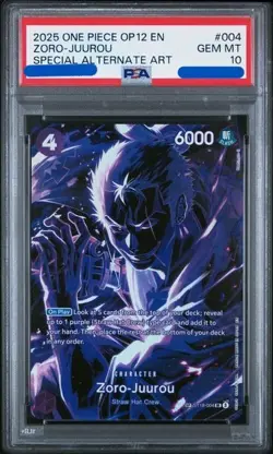 Zoro-Juurou (SP) ST18-004 Legacy of the Master Foil PSA 10 - Image 1
