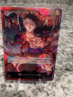 Monkey.D.Luffy ST10-002 SR Leader Three Captains Holo Foil One Piece TCG - Image 1