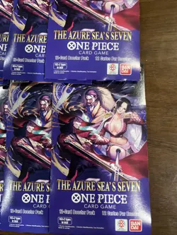 Lot Of 8 One Piece TCG The Azure Sea's Seven Sleeved Booster OP-14 EB04 English - Image 2