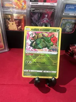 Pokemon TCG Radiant Venusaur Holo Card Pokemon Go 004/078 Rare NM Condition - Image 1