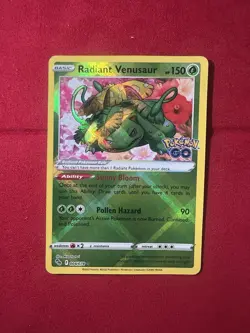 Pokemon TCG Radiant Venusaur Holo Card Pokemon Go 004/078 Rare NM Condition - Image 3