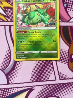 Pokemon TCG - Radiant Venusaur 004/078 - Holo Rare - Pokemon GO - NM/M - Image 3