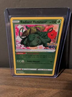 Pokemon TCG Radiant Venusaur Pokemon GO 004/078 Holo Radiant Rare - Image 1