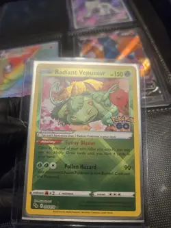 Pokemon TCG Radiant Venusaur Holo Card Pokemon Go 004/078 Rare NM Condition - Image 2