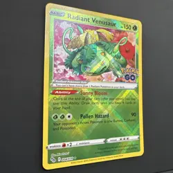 Pokemon TCG Radiant Venusaur Holo Card Pokemon Go 004/078 Rare - Image 4