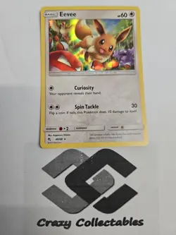 Pokemon Card Eevee 48/68 Hidden Fates Holo Rare Mint Condition - Image 1