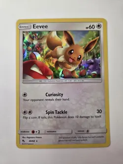 POKEMON EEVEE 48/68 HOLO RARE HIDDEN FATES - Image 1