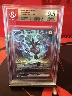Zekrom EX Pokemon SIR Black Bolt 166/086 BGS 9.5 Gem Mint (PSA 10 Equivalent) - Image 1