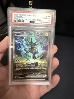 Pokemon 2025 Black Bolt Zekrom ex #166/086 SIR GEM MT PSA 10 - Image 1