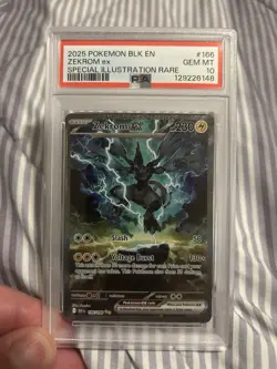 2025 Pokemon Black Bolt Zekrom Ex 166/086 PSA 10 Gem Mint SIR - Image 1