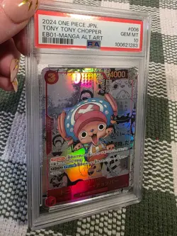2024 One Piece Japanese Tony Tony.Chopper Manga Alt. Art EB01-006 PSA 10 GEM MT - Image 3
