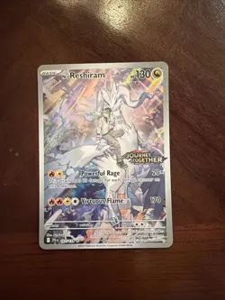 Pokemon TCG N's Reshiram Card 167/159 Stamped Illustration Rare Promo - Image 1