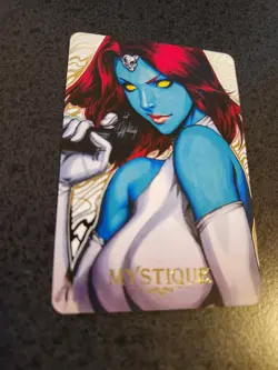 Marvel Avengers - Gold Accent Art Character Collectible Card - Mystique - Image 2