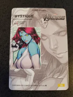 Marvel Avengers - Gold Accent Art Character Collectible Card - Mystique - Image 3