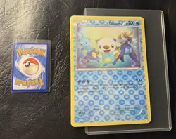 2011 ___'s OSHAWOTT Pokemon Promo Black Star Jumbo CARD lenticular - Image 1