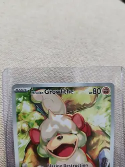 Hisuian Growlithe Holo Illustration Rare Card 181/167 Sv06: Twilight Masquerade - Image 2