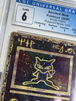 Ancient Mew 2000 Movie Promo Holo Ultra Rare Pokemon Card Cgc 6 SWIRL BY HIS EYE - Image 2