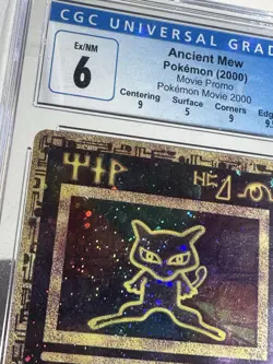 Ancient Mew 2000 Movie Promo Holo Ultra Rare Pokemon Card Cgc 6 SWIRL BY HIS EYE - Image 3