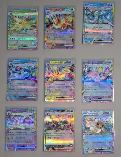 Pokemon Card Eevee Evolution RR 9 card set sv8a Terastal Festival ex Japanese NM - Image 1