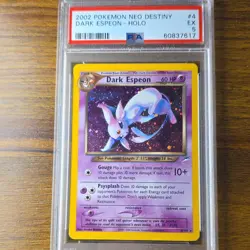 Pokemon TCG Dark Espeon Neo Destiny Holo Rare Card 4/105 2002 PSA 5 - Image 1