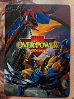 OverPower Marvel IQ Fleer 1996 Storm Hero Character Card Rare - Image 2