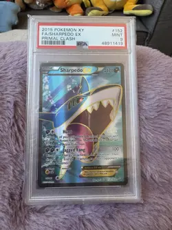 Pokemon TCG Sharpedo EX Full Art Holo Card 152/160 XY-Primal Clash PSA 9 - Image 1