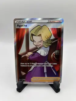 Pokemon Agatha 186/198 SWSH Sword and Shield Chilling Reign Full Art NM - Image 1