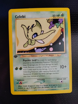 POKEMON TCG Celebi 1st Edition Neo Revelation 16/64 Non-Holo Vintage NM - Image 3