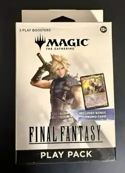 Magic The Gathering Final Fantasy Play Pack w/ 3 Packs & Zidane Promo SEALED NEW - Image 1