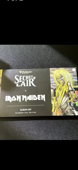 In hand MTG Secret Lair x Iron Maiden: Album Art - Rainbow FOIL Edition (Sealed) - Image 1