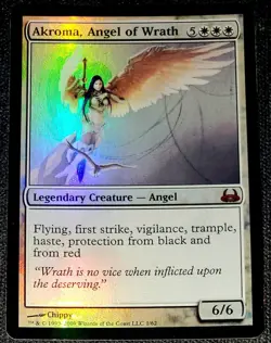 Akroma, Angel of Wrath #1 (Foil) (NM) Divine vs Demonic DDC Magic MTG - Image 1