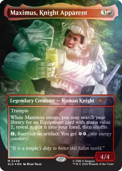 Maximus, Knight Apparent - FOIL - Secret Lair x Fallout MTG NM - PRESALE - Image 1