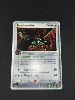 Pokemon TCG Aerodactyl EX Sandstorm Holo Ultra Rare Card 94/100 - Image 1