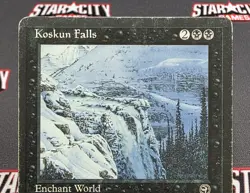 MTG Koskun Falls- DAMAGED -Homelands Magic the Gathering Card # 55 - Image 3