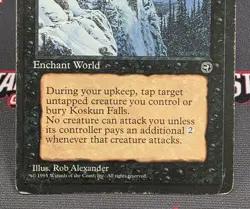 MTG Koskun Falls- DAMAGED -Homelands Magic the Gathering Card # 55 - Image 4
