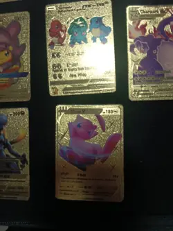 Gold Metal Pokemon Cards Lot - 8pc Gold Pokemon - Image 2