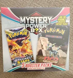 Pokemon Mystery Power Box Chase Pack Seeded 1:10 (5 Booster Packs) NEW SEALED - Image 1