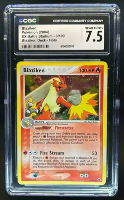 2003 Pokemon EX Ruby & Sapphire Blaziken Holo #3/109 CGC 7.5 - Image 1