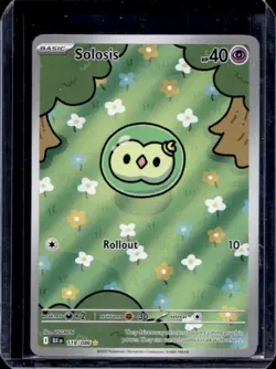 2025 Pokemon SV Black Bolt BLK EN Solosis Illustration Rare #118/086 - Image 1