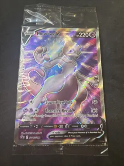 Mewtwo V SWSH229 Pokemon Black Star Promo Sword & Shield | SEALED - Image 1