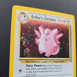 Erika's Clefable - 3/132 - Pokemon Gym Heroes Unlimited Holo Rare Card WOTC NM - Image 3