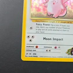 Erika's Clefable - 3/132 - Pokemon Gym Heroes Unlimited Holo Rare Card WOTC NM - Image 5