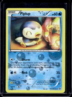 2013 Pokemon Black & White Legendary Treasures Piplup Radiant Collection #RC06 - Image 1