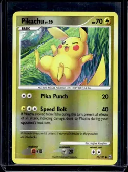 2008 Pokemon Diamond & Pearl Stormfront Pikachu Reverse Holo #70/100 - Image 1