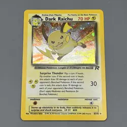 Pokemon Dark Raichu 83/82 Team Rocket Secret Rare Holo Unlimited NM WOTC - Image 1
