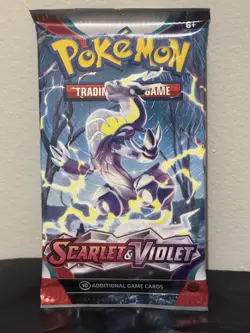 Pokemon SCARLET & VIOLET Base Set Booster Pack 10 CARDS -Random Art- SEALED NEW - Image 1