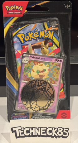 Pokemon Phantasmal Flames WHIMSICOTT PROMO CHECKLANE Blister Pack BOOSTER + CARD - Image 1