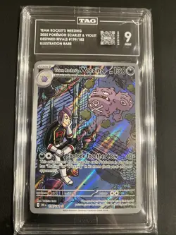 Pokemon Team Rockets Weezing Destined Rivals 199 Holo Illustration Rare TAG 9 - Image 1